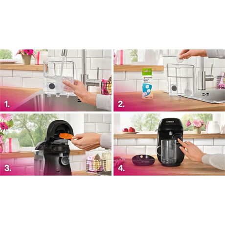 Bosch 102E KÁVÉFŐZŐ KAPSZULÁS TASSIMO HAPPY FEKETE