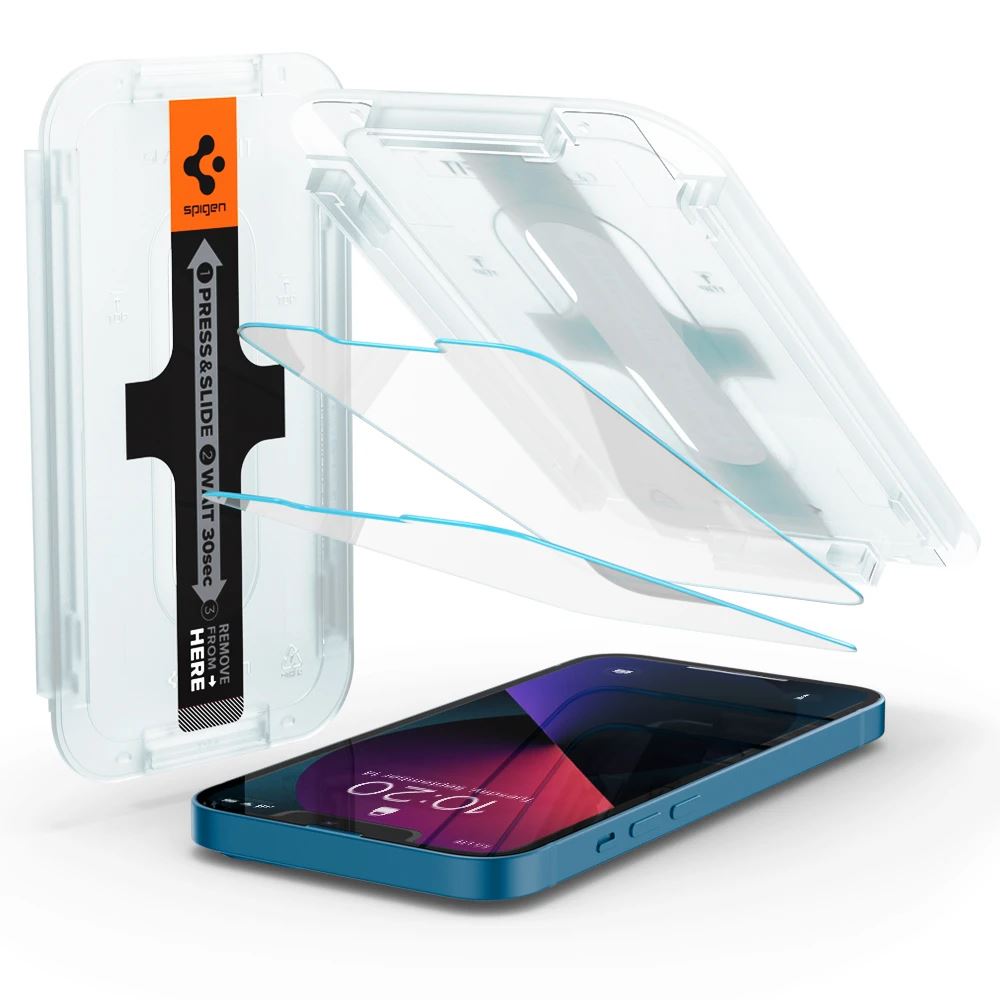 Spigen EZ FIT GLAS.tR SLIM Apple iPhone 13 mini kijelzővédő 2db (AGL03396) Spigen EZ FIT GLAS.tR SLIM Apple iPhone 13 mini kijelzővédő 2db (AGL03396)