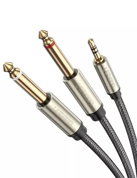 UGREEN AV126 TRS, 3.5mm- 2x TS kábel, 1m, szürke (10613) UGREEN AV126 TRS, 3.5mm- 2x TS kábel, 1m, szürke (10613)
