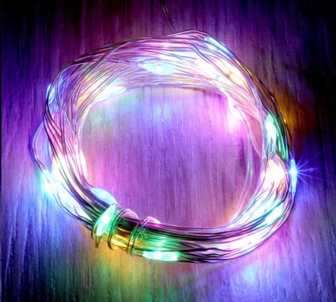 IRIS Fix fényű 5m/több színű/50db LED-es fénydekoráció  (273-02)
