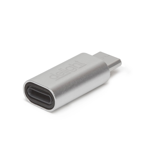Delight Type-C - iPhone Lightning adapter ezüst (55448B) Delight Type-C - iPhone Lightning adapter ezüst (55448B)