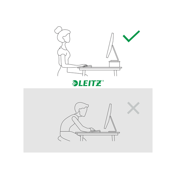 LEITZ 64340001 Ergo Monitorállvány  fehér