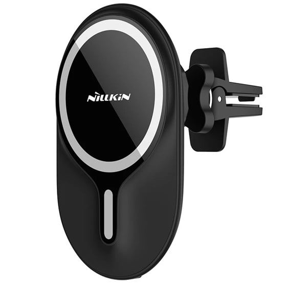 NILLKIN MAGROAD autós tartó (szellőzőre, mágneses, QI Wireless, 10W, vezeték nélküli töltés, Magsafe rögzítés) FEKETE NILLKIN MAGROAD autós tartó (szellőzőre, mágneses, QI Wireless, 10W, vezeték nélküli töltés, Magsafe rögzítés) FEKETE