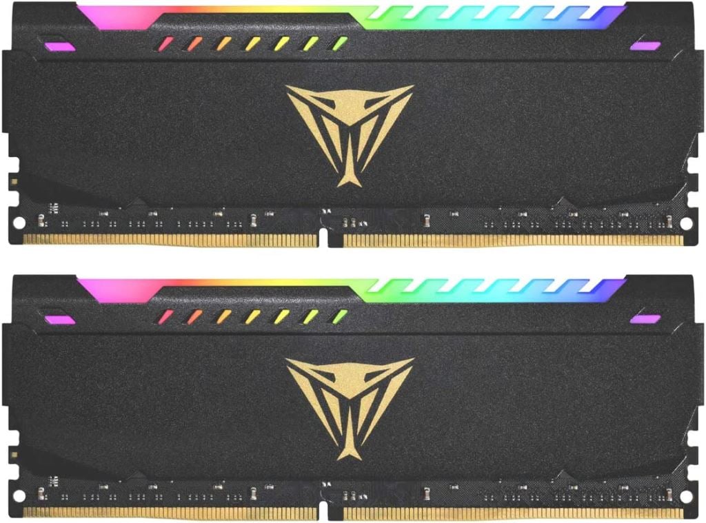 64GB 3600MHz DDR4 RAM Patriot Viper Steel RGB (2x32GB) (PVSR464G360C0K)