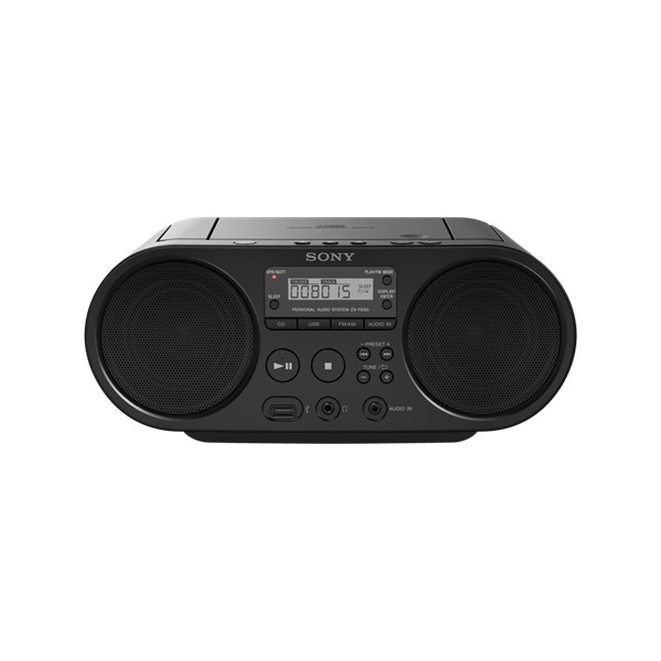 Sony ZS-PS50 Boombox, rádió, hordozható CD-lejátszó fekete (ZSPS50B.CET)
