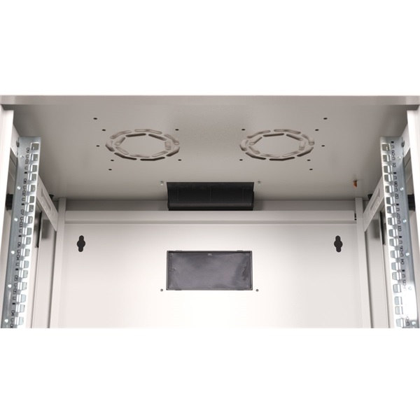 Equip Fali Rackszekrény EPM-09-6045-G-CBAA  19" 9U 600x450mm  előre szerelt Szürke  