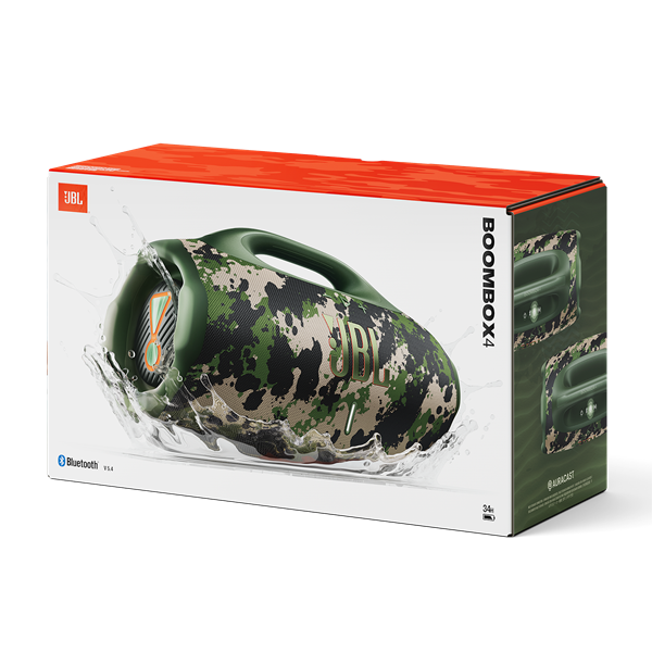 JBL Boombox 4 hordozható Bluetooth hangszóró Terepszínű