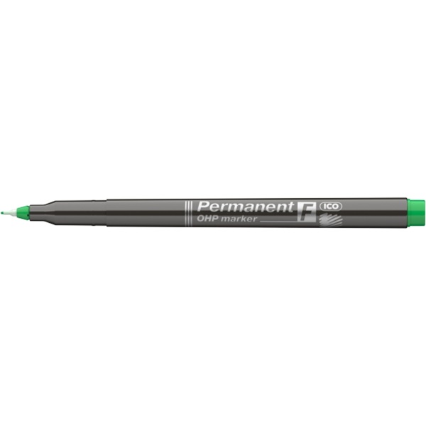 ICO OHP F 0,5mm zöld permanent marker