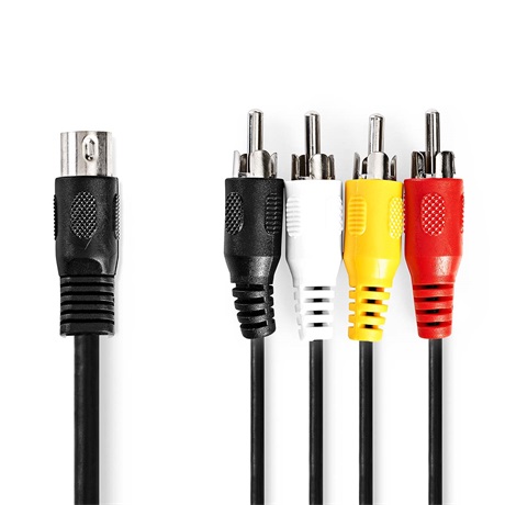 Nedis CAGL20400BK10 DIN-ES AUDIOKÁBEL 1 M