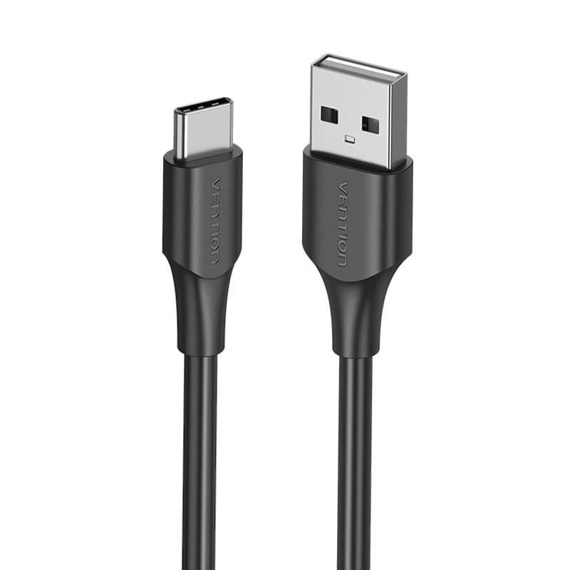 USB 2.0 A to USB-C 3A Cable Vention CTHBH 2m Black USB 2.0 A to USB-C 3A Cable Vention CTHBH 2m Black