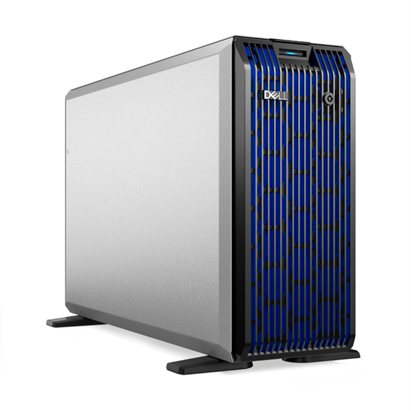 DELL ISG szerver PE T360 torony (8x3.5"), 8C E-2468 2.6GHz, 1x16GB, 1x480GB RI SSD; H755, iD9 Ba., 2x700W.