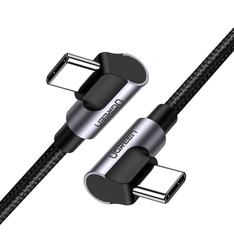 UGREEN US323 USB-C-USB-C kábel PD 3A 60W 1m fekete (70529) UGREEN US323 USB-C-USB-C kábel PD 3A 60W 1m fekete (70529)