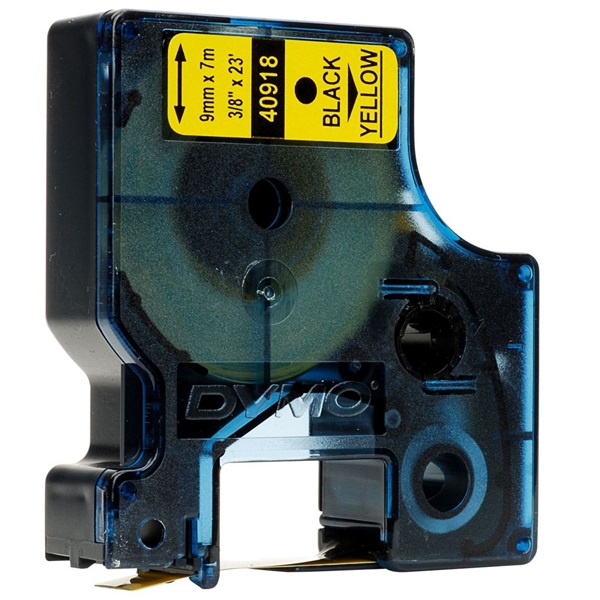 Dymo D1 12mmx7m sárga/fekete feliratozógép szalag Dymo D1 12mmx7m sárga/fekete feliratozógép szalag