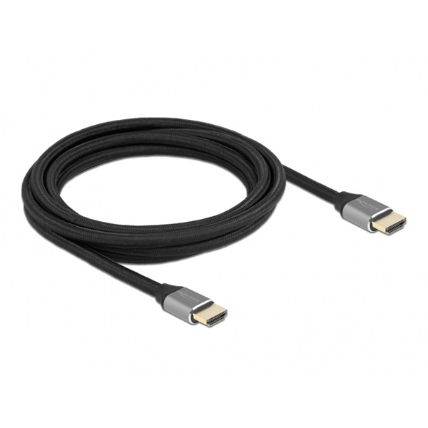 Delock 83997 3m Ultra nagy sebességű HDMI 48Gbps 8K 60Hz szürke kábel Delock 83997 3m Ultra nagy sebességű HDMI 48Gbps 8K 60Hz szürke kábel