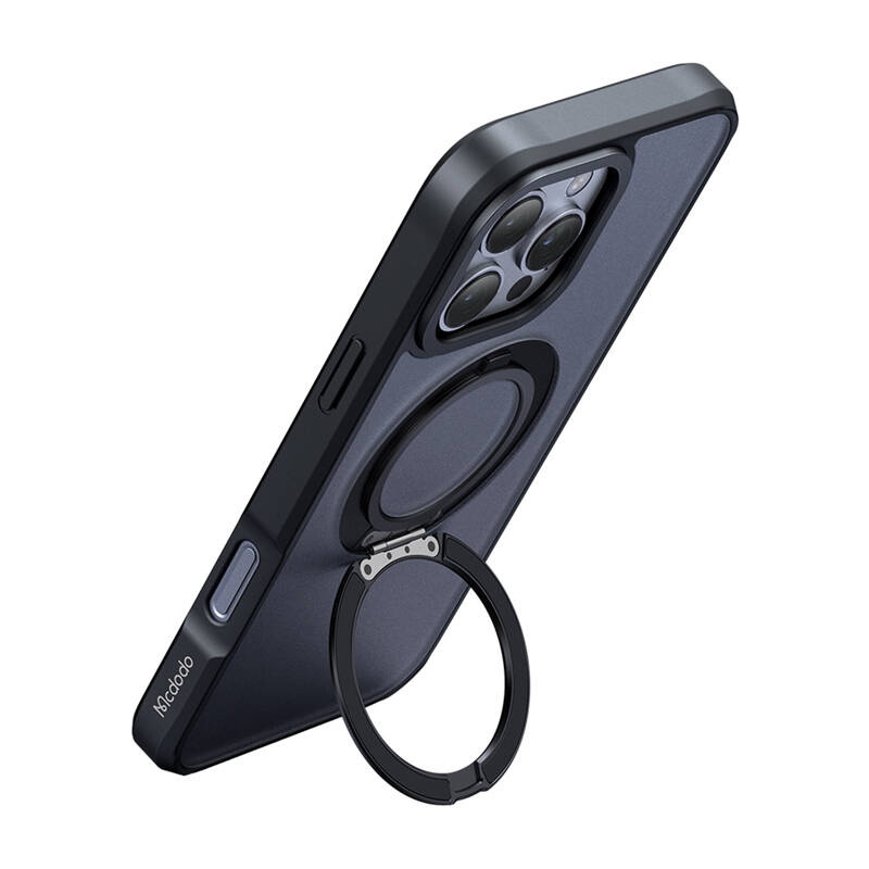McDodo PC-4933 MagSafe tok iPhone 16 Pro Max készülékhez állvánnyal (fekete)