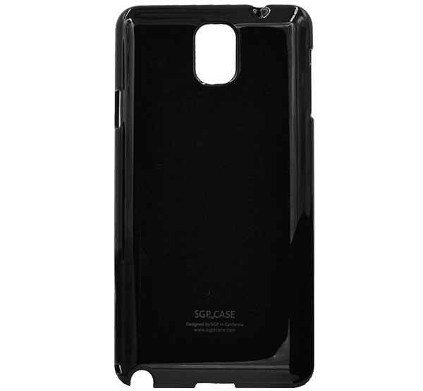 Műanyag telefonvédő FÉNYES FEKETE [Samsung Galaxy Note 3 LTE (SM-N9005)]