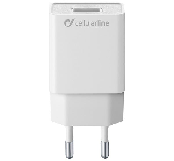 CELLULARLINE hálózati töltő USB aljzat (5V / 2000 mA, 5W, PD gyorstöltés támogatás) FEHÉR (ACHSMUSB5WW)