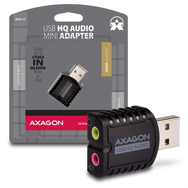 Axagon ADA-17 USB külső hangkártya