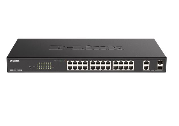 D-Link DGS-1100-26MPV2 Smart Managed 26-Port Gigabit PoE Switch D-Link DGS-1100-26MPV2 Smart Managed 26-Port Gigabit PoE Switch