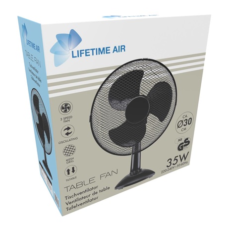 Lifetime Air 50385  30 cm Asztali ventilátor Lifetime Air 50385  30 cm Asztali ventilátor