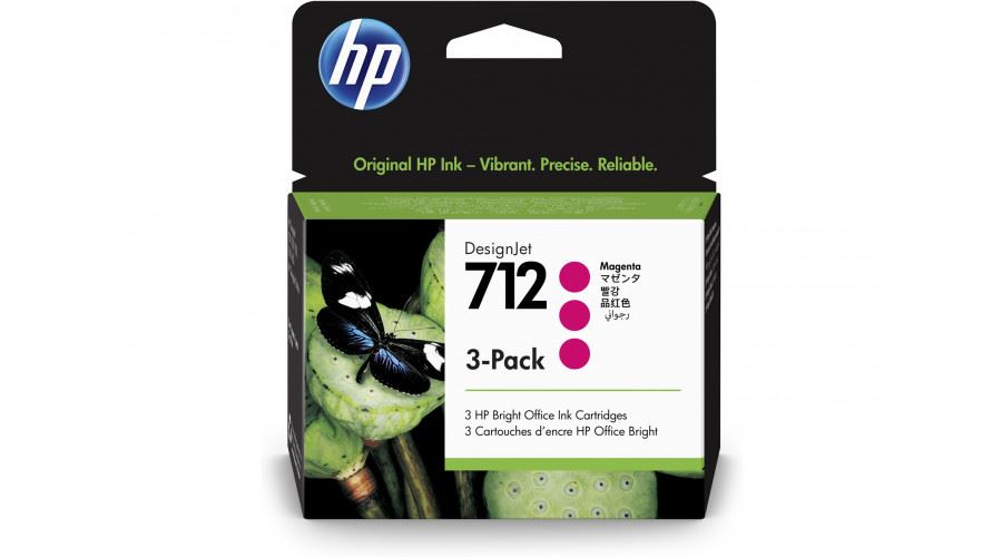 HP 712 tintapatroncsomag magenta (3ED78A) Eredeti HP 712 tintapatroncsomag magenta (3ED78A) Eredeti