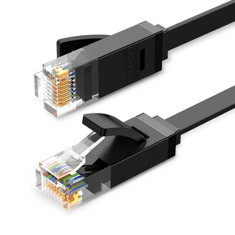 UGREEN Ethernet RJ45 lapos hálózati kábel Cat.6 UTP 10m fekete (50178) UGREEN Ethernet RJ45 lapos hálózati kábel Cat.6 UTP 10m fekete (50178)