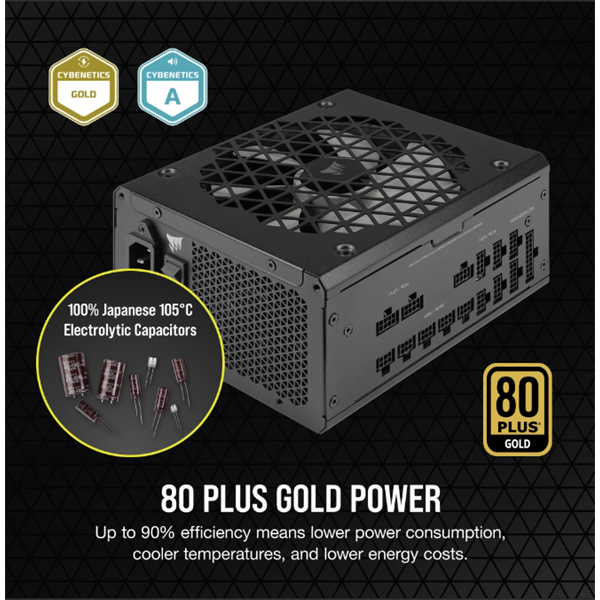 CORSAIR RM1000x 1000W 80+ Gold Molduláris tápegység