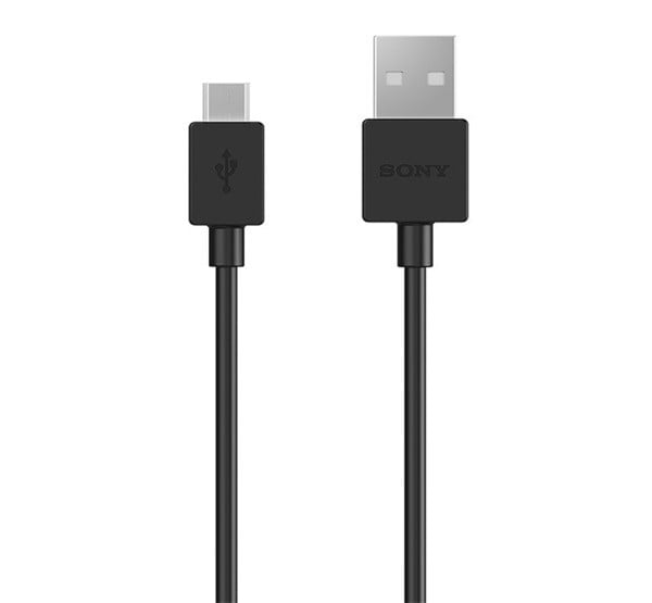 SONY adatkábel és töltő (USB - Type-C, gyorstöltés támogatás, 100cm) FEKETE (UCB-20_B)