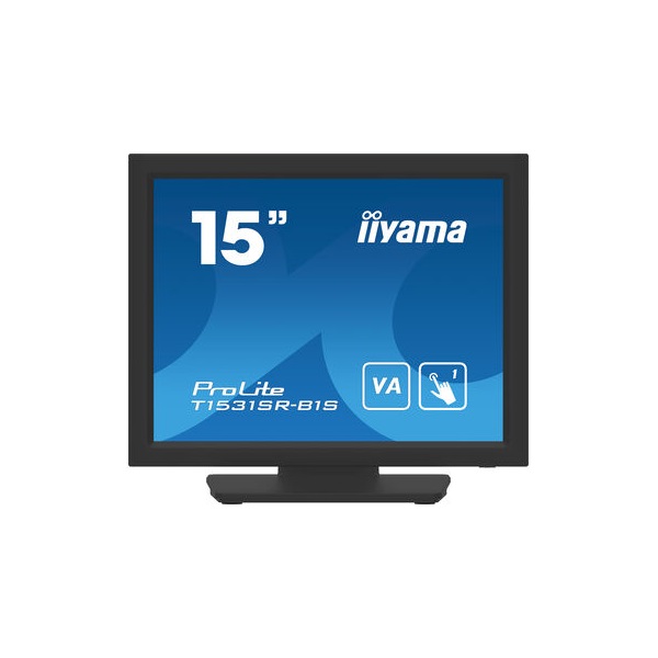 iiyama 15" ProLite T1531SR-B1S Monitor - LED, 1024x768,  Érintőképernyő, Fekete