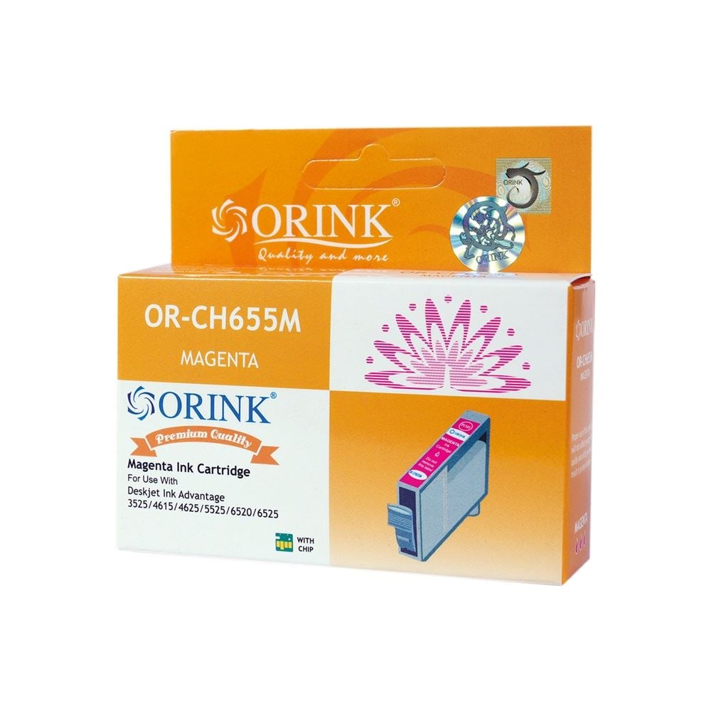 Orink utángyártott HP 655/CZ111AE tintapatron magenta (HPO655MA)