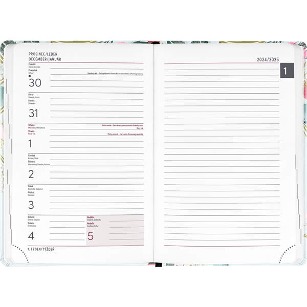 Realsystem Petito Spring 2024/2025 11x17,5cm 18 hónapos naptár