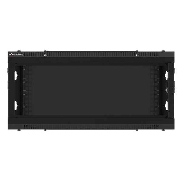 Lanberg 4U 19" fali rack szekrény 600x450mm fekete (WF01-6404-10B)