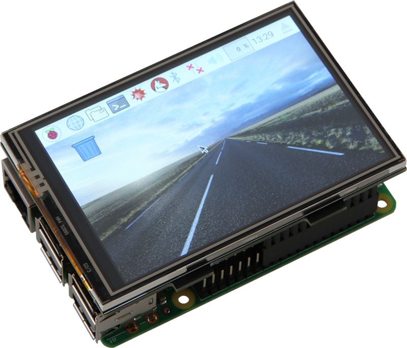 Joy-it Raspberry Pi 3.5" LCD kijelző fekete (RB-TFT3.5)