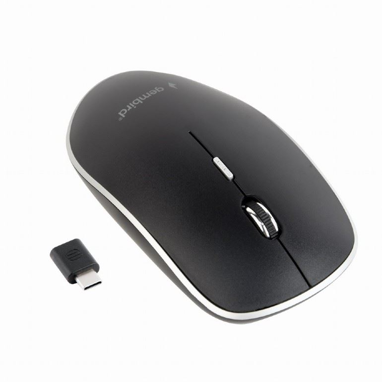Gembird MUSW-4BSC-01 vezeték nélküli egér USB Type-C vevőegységgel fekete Gembird MUSW-4BSC-01 vezeték nélküli egér USB Type-C vevőegységgel fekete