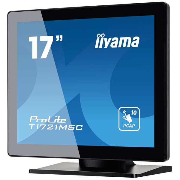 iiyama 17" Prolite T1721MSC-B2 Monitor - LED, 1280x1024,  Érintőképernyő, Fekete