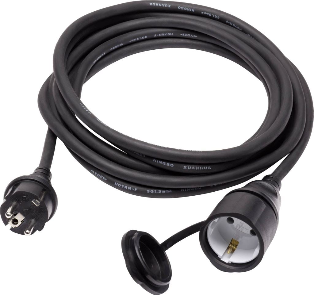 Sygonix SY-5044440 Áram Hosszabbítókábel 16 A Fekete 5.00 m Sygonix SY-5044440 Áram Hosszabbítókábel 16 A Fekete 5.00 m