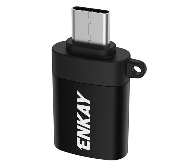 ENKAY adapter (Type-C, adatátvitelhez, OTG) FEKETE (ENK-AT101)