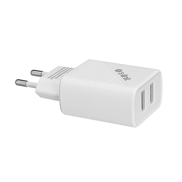S-Link   SL-EC50L   5V/3A  12W Gyorstöltés Lightning 100cm adat+töltőkábel Fehér 
