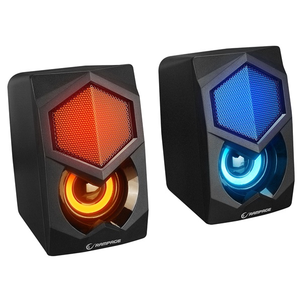 Rampage 2.0  RMS-N29  2x3W RGB hangerőszabályzó USB Hangszóró 