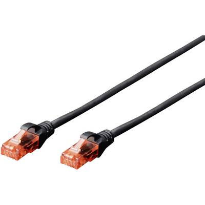 RJ45 Hálózat Csatlakozókábel CAT 6 U/UTP 2.00 m Fekete sodort érpár Digitus RJ45 Hálózat Csatlakozókábel CAT 6 U/UTP 2.00 m Fekete sodort érpár Digitus