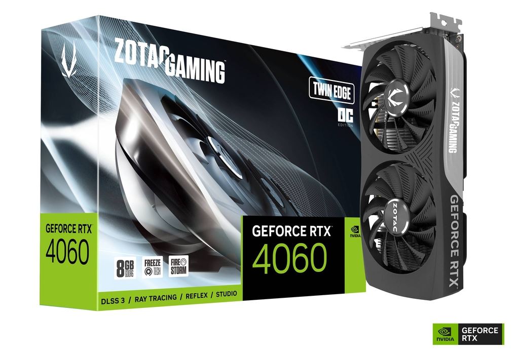 Zotac GeForce RTX 4060 8GB DDR6 Twin Edge OC Zotac GeForce RTX 4060 8GB DDR6 Twin Edge OC