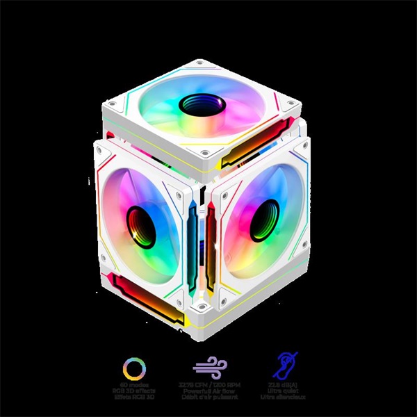 Spirit of Gamer SPARK Arctic Fehér  ablakos  9x12cm ventilátor  ATX Számítógépház 