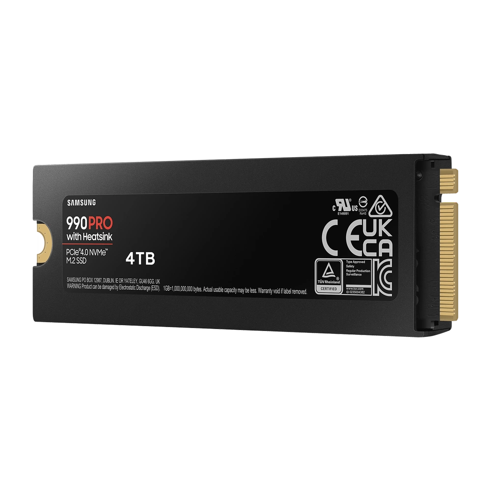 Samsung 990 Pro PCIe 4.0 NVMe M.2 4TB /w Heatsink SSD 