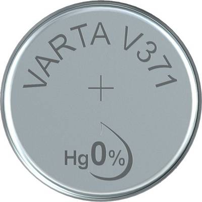 371 gombelem, ezüstoxid, 1,55V, 35 mAh, Varta SR920SW, SR69, SR921, V371, D371, 605, 280-31, SB-AN, RW315
