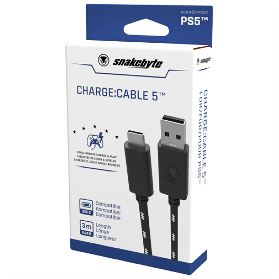  Snakebyte PS5 USB Charge Cable 5   3m