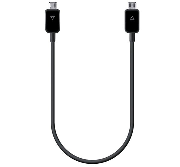 SAMSUNG adatkábel és töltő (microUSB - microUSB, töltés megosztó funkció, 30cm) FEKETE (EP-SG900UBEG) SAMSUNG adatkábel és töltő (microUSB - microUSB, töltés megosztó funkció, 30cm) FEKETE (EP-SG900UBEG)