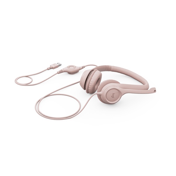Logitech H390 sztereó headset rózsaszín (981-001281)