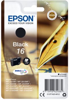 Epson 16 DURABrite Ultra tintapatron fekete (C13T16214012) Epson 16 DURABrite Ultra tintapatron fekete (C13T16214012)