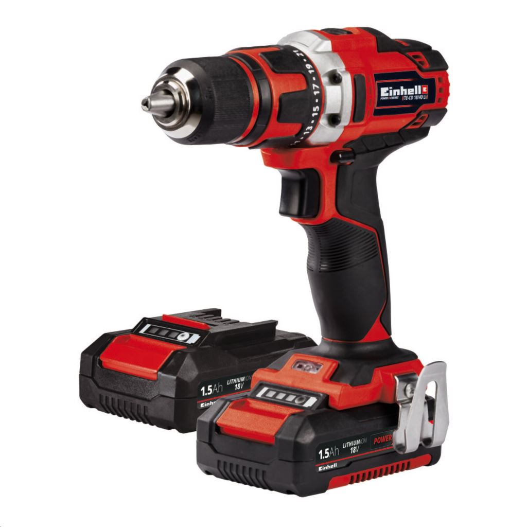 Einhell TE-CD 18/40 Li  Kit 2x2,0 Ah akkus fúró-csavarozó