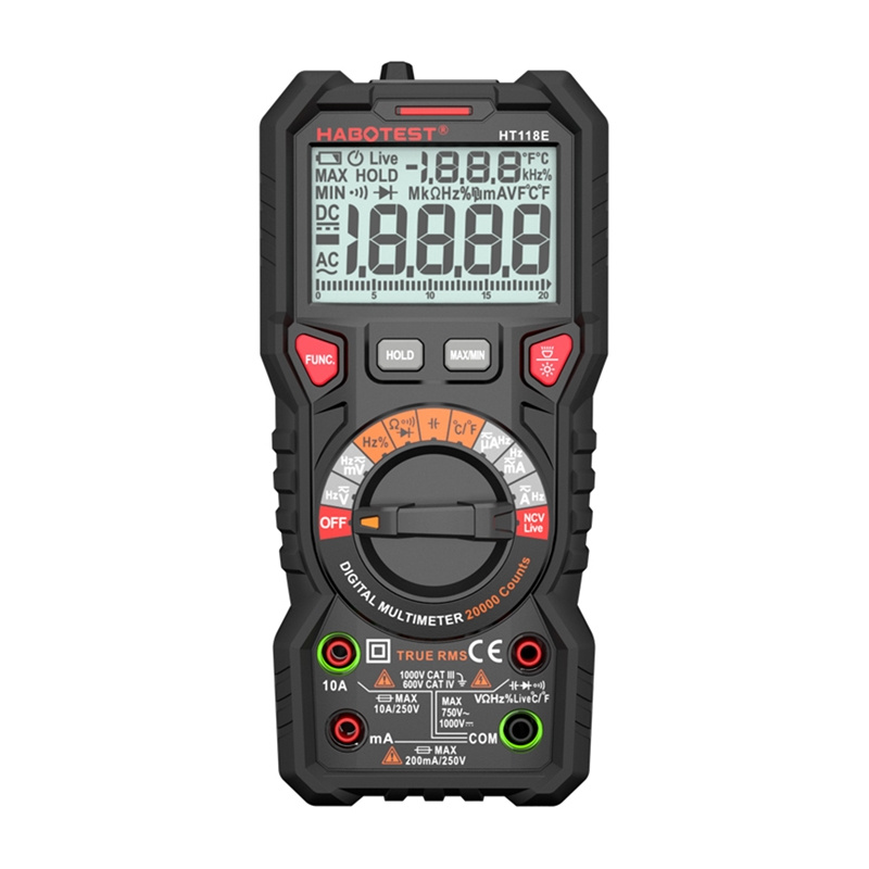 Habotest HT118E univerzális digitális multiméter True RMS NCV